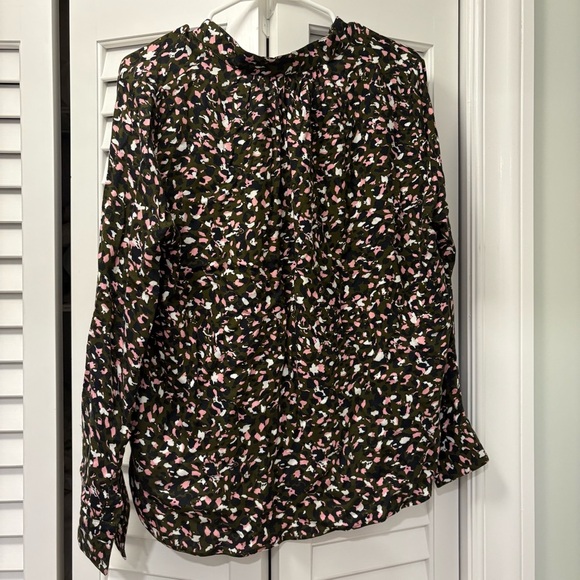 Zadig & Voltaire Tink Abstract Print Top Black Multicolor Size Small - Picture 4 of 5